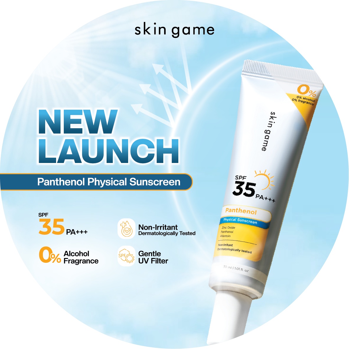 Panthenol Physical Sunscreen SPF 35 PA+++ - Image 2